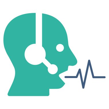 Operatör sinyal düz simgesi