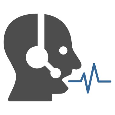 Operatör sinyal düz simgesi