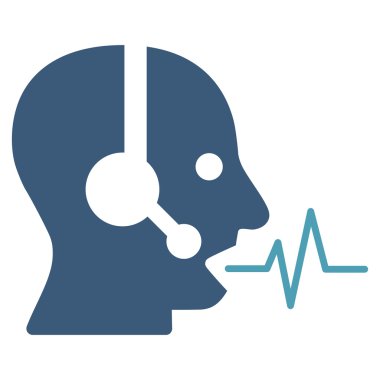 Operatör sinyal düz simgesi