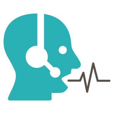 Operatör sinyal düz simgesi