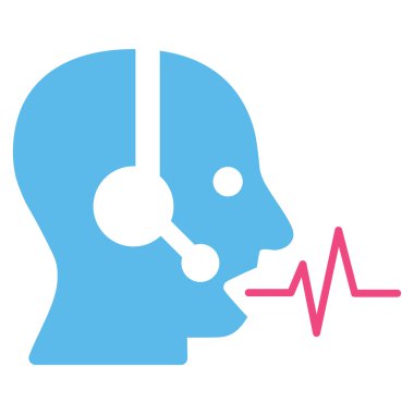 Operatör sinyal düz simgesi