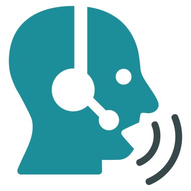 Operatör sinyal düz simgesi