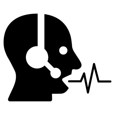 Operatör sinyal düz simgesi