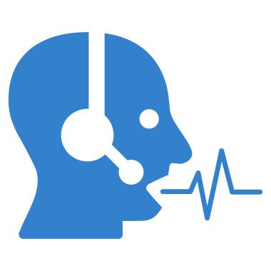 Operatör sinyal düz simgesi