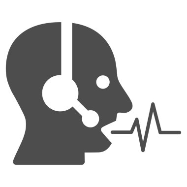 Operatör sinyal düz simgesi