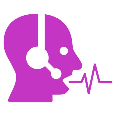 Operatör sinyal düz simgesi