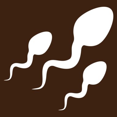 Sperm düz simgesi