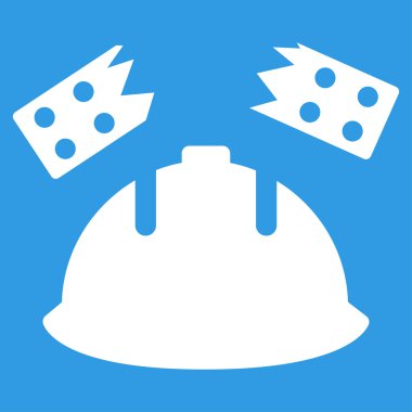 Tuğla kask kaza simgesi