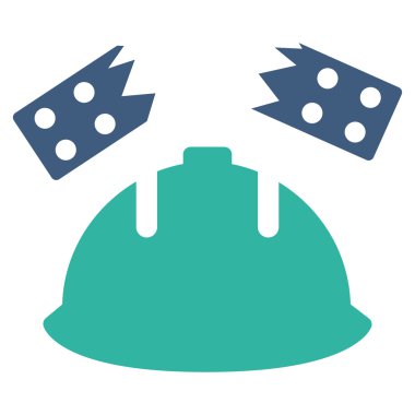 Tuğla kask kaza simgesi