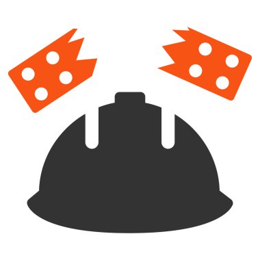 Tuğla kask kaza simgesi