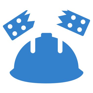 Tuğla kask kaza simgesi