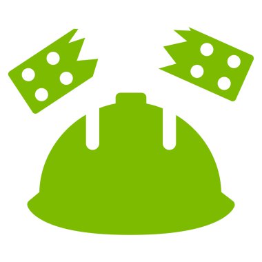 Tuğla kask kaza simgesi