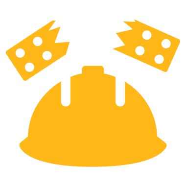 Tuğla kask kaza simgesi