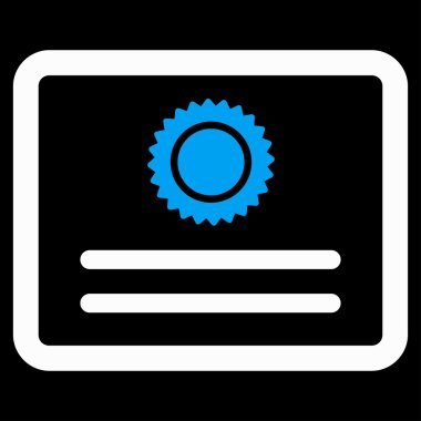 Diploma düz simgesi