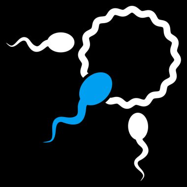 Fertilizasyon düz simgesi