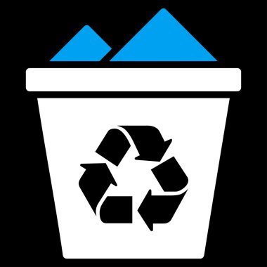 Tam geri dönüşüm kutusu simgesi