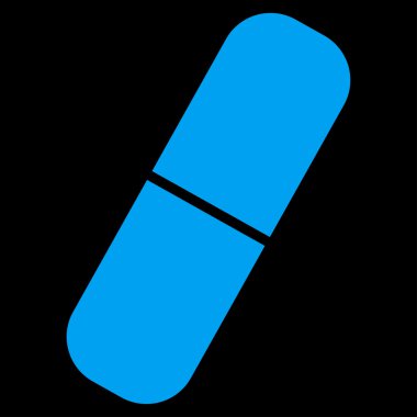 Kapsül düz simgesi