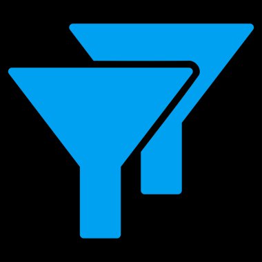 Filtreler düz simgesi