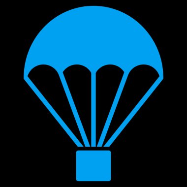 Paraşüt düz simgesi