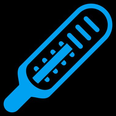 termometre düz simgesi