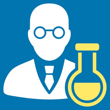 Kimyager düz simgesi