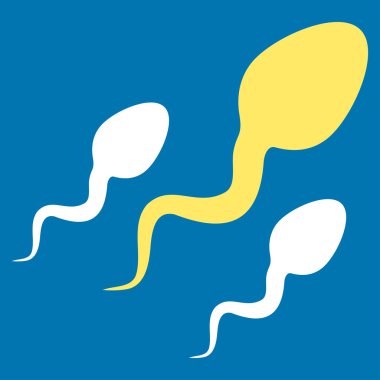 Sperm düz simgesi