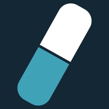 Kapsül düz simgesi