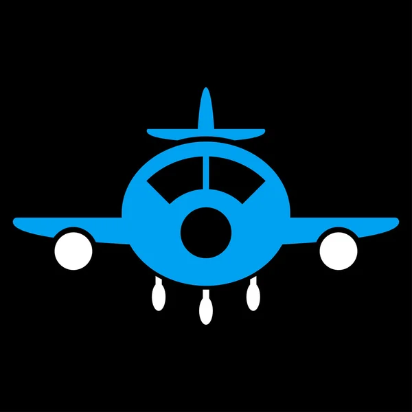 Płaskie ikona samolotów — Zdjęcie stockowe