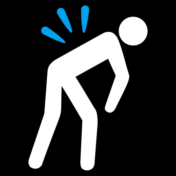 Backache Flat Icon — Stock Photo, Image