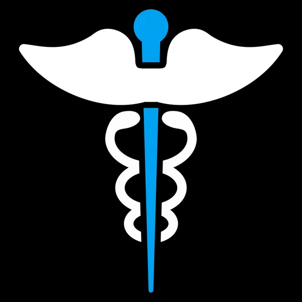 Caduceus Flat Icon — Stock Photo, Image