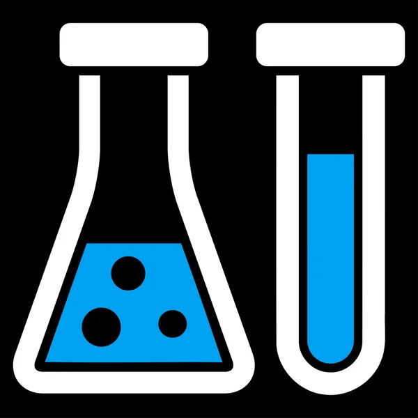 Chemie platte pictogram — Stockfoto