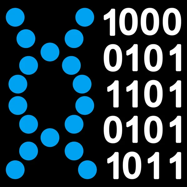 Dna 代码图标 — 图库照片