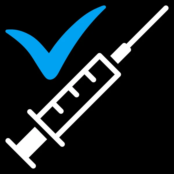 Gedaan vaccinatie pictogram — Stockfoto