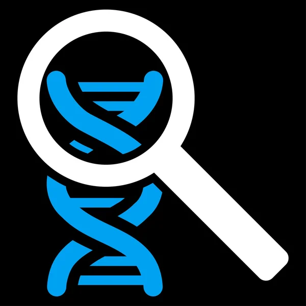 Explorar ícone de dna — Fotografia de Stock