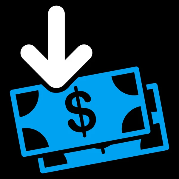 Geld-Einkommen-Ikone — Stockfoto