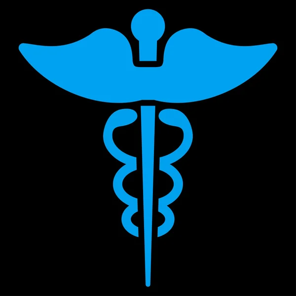 Caduceus platte pictogram — Stockfoto