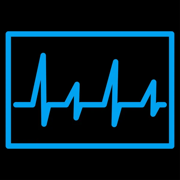 Cardiogram Flat Icon — Stock Photo, Image