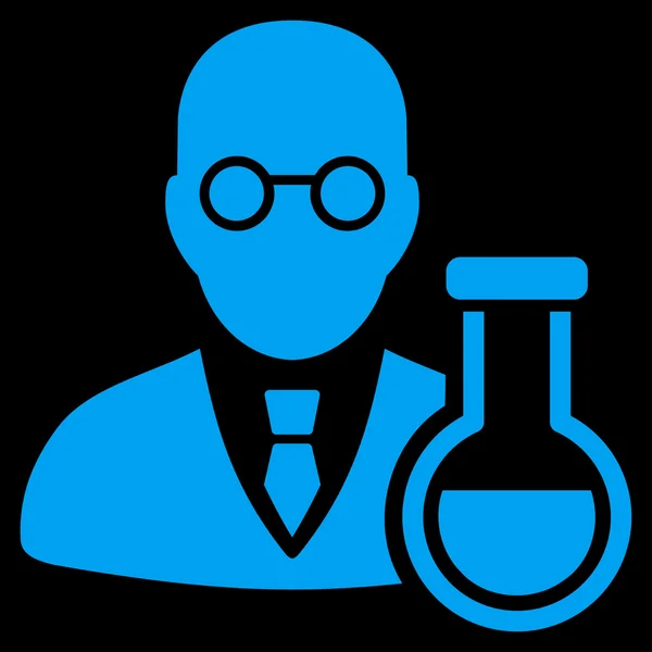 Kimyager düz simgesi — Stok fotoğraf