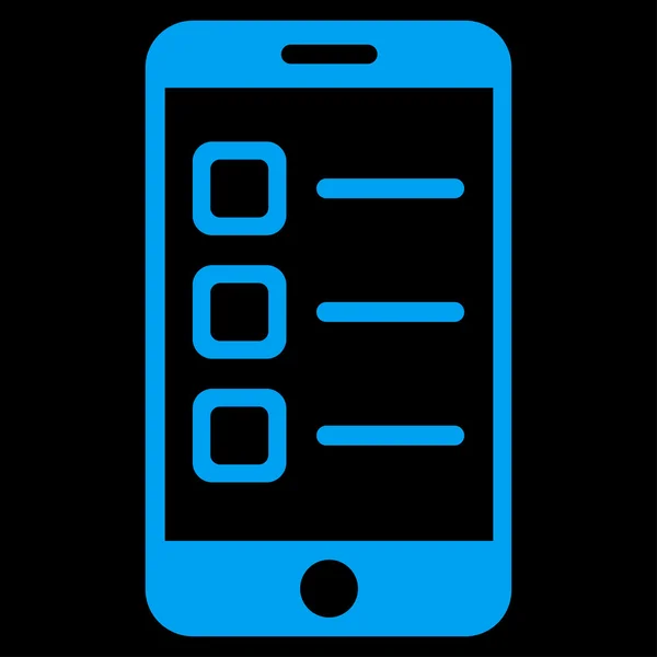 Icono de lista móvil —  Fotos de Stock