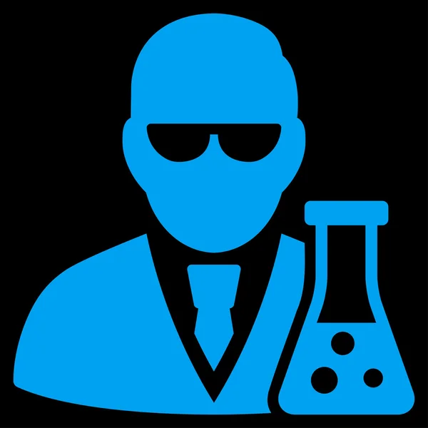 Scientist With Flask Icon — Stock Photo, Image