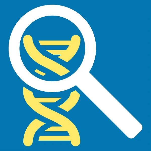 Explorar ícone de dna — Fotografia de Stock