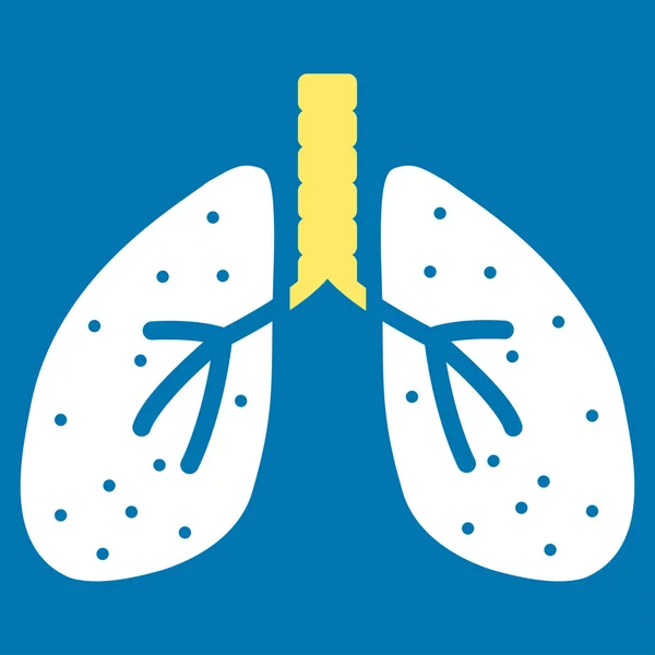 Pulmones Apartamento Icono — Foto de Stock