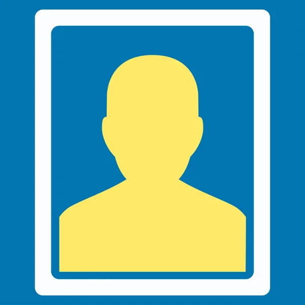 Pacienta portrét ikona — Stock fotografie