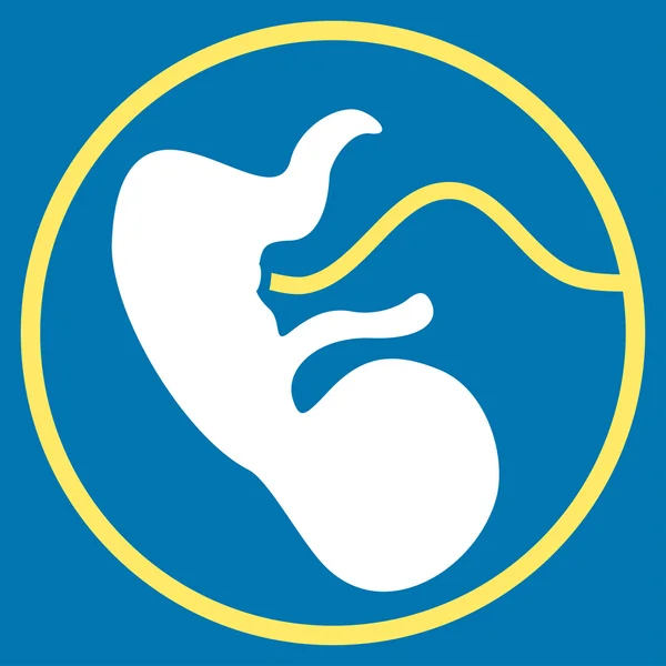 Плоская икона во время беременности — стоковое фото