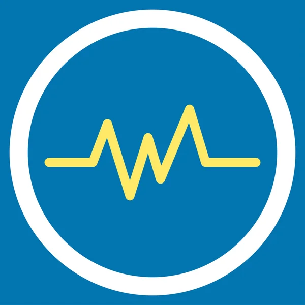 Ikona monitorowania tętna — Zdjęcie stockowe