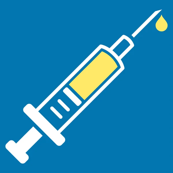 疫苗接种平图标 — 图库照片
