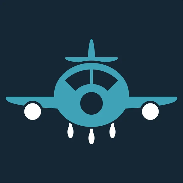 Aircraft Flat Icon — Stock Photo, Image