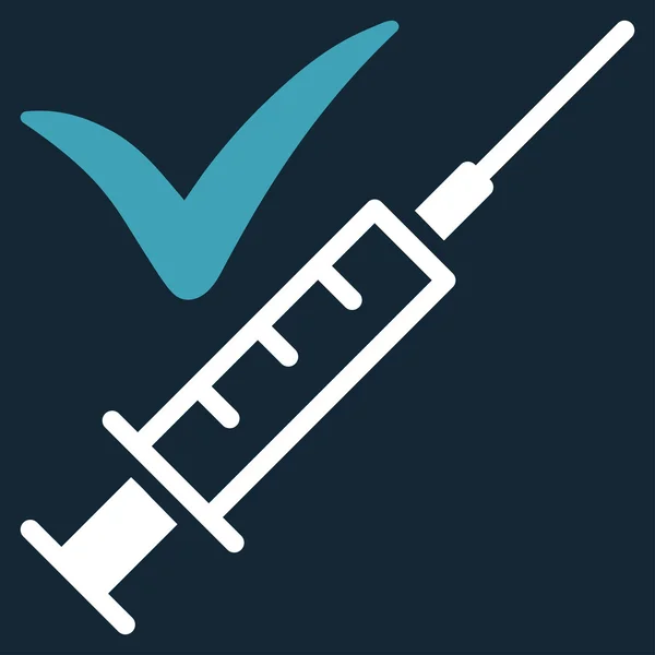 Icono de Vacunación Hecho — Foto de Stock