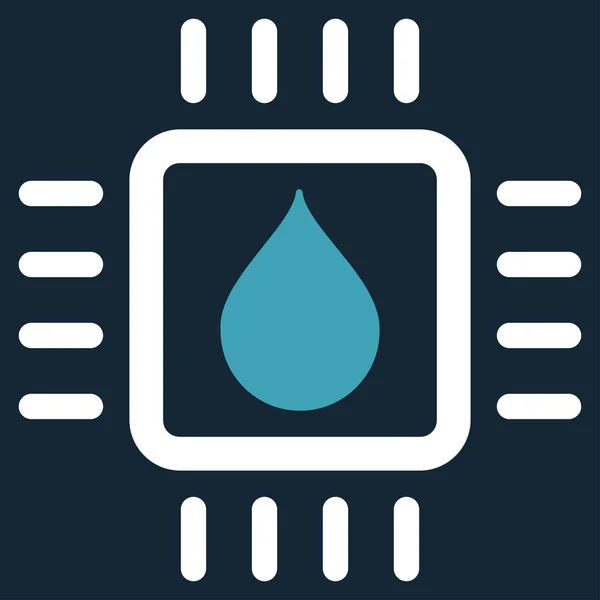 Drop Analysis Chip Icon — Fotografie, imagine de stoc