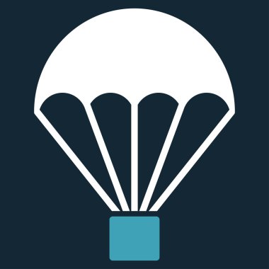 Paraşüt düz simgesi